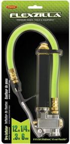img 3 attached to 💨 Flexzilla AL2000FZ Premium Straight-On Tapered Chuck Inflator: 12" Hose | 20-170 PSI