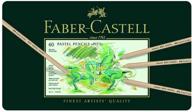 карандаши пастельные faber-castel fc112160 pitt: 60 штук различных цветов в металлическом футляре. логотип