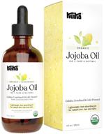 keika usda certified organic jojoba oil: 100% pure natural golden cold pressed unrefined moisturizer for dry skin and hair (4 oz) logo