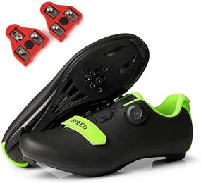 img 4 attached to Cycling Cleats Lightweight Compatible Gradient Men's Shoes for Athletic