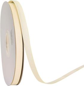 img 4 attached to 🎀 YAMA Solid Grosgrain Ribbon - 3/8" 50 Yards Per Roll for Gift Wrapping, Floral Design, Hair Bow Making, Crafting, Sewing, Wedding Decor - Ivory