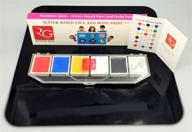 vibrant rainbow glow face paint kit: professional-grade, non-toxic, hypoallergenic, 🌈 long-lasting, and safe for adults and kids - easy to wash off logo