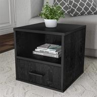 🏷️ lavish home black stackable drawer end table logo