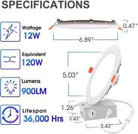 img 3 attached to 💡 Certified Industrial Electrical Recessed Lighting Junction Downlight: Top-notch Efficiency and Reliability