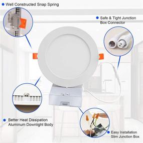 img 1 attached to 💡 Certified Industrial Electrical Recessed Lighting Junction Downlight: Top-notch Efficiency and Reliability