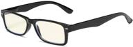 👓 eyekepper blue light blocking reading glasses (black with light yellow tinted lenses) logo