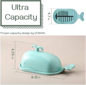 img 2 attached to 🧈 DOWAN Porcelain Butter Measuring Turquoise: Accurate Measurement for Perfect Recipes