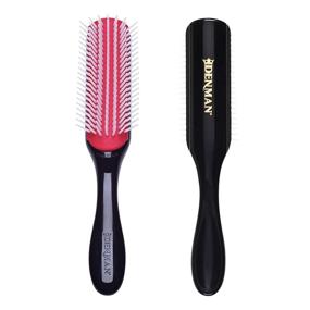 img 4 attached to 🌀 Denman D3 7 Row Classic Styling Brush for Curly Hair - Efficient Detangling, Separating, Shaping, and Defining Curls