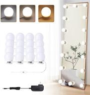 💡 hollywood vanity mirror lights, 16 led bulbs, plug in, stick on, 3 color modes, dimmable brightness, for dressing table, bathroom, wall-mounted body mirror lighting логотип