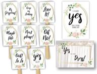 👰 purerejuva wedding dress shopping signs paddles - find your perfect wedding dress props – enhance bridal dress shopping experience with bridesmaids (25 pieces) logo