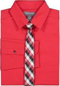 img 3 attached to 👔 Boys' Clothing: Van Heusen Poplin Sleeve Dress