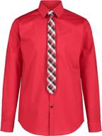 👔 boys' clothing: van heusen poplin sleeve dress logo