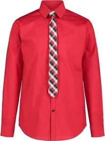 img 4 attached to 👔 Boys' Clothing: Van Heusen Poplin Sleeve Dress