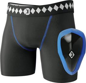 img 4 attached to 💎 Diamond MMA: Secure and Comfortable Athletic Cup Groin Protector & Compression Shorts System with Integrated Jock Strap