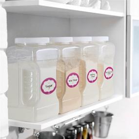 img 2 attached to 🔒 Dilabee - 1 Gallon Storage Jars with Lids - 2 Pack of Square Plastic Containers with Lids - Food Grade Air Tight Tall Plastic Container – Gallon Containers with Lids - Clear Large Container - BPA Free (SEO Enhanced)