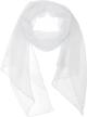 wrapables solid color scarf white logo