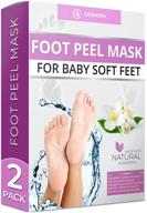 👣 jasmine foot peel mask - effective solution for cracked heels, dead skin, and calluses - achieve baby soft and silky smooth feet - eliminates rough heels, dry toe skin with natural treatment logo