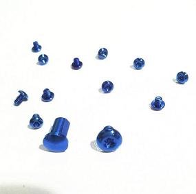 img 1 attached to 🔩 TEAMWILL Titanium Screw Pivot Dress Kit for Benchmade Bugout 535 in Blue