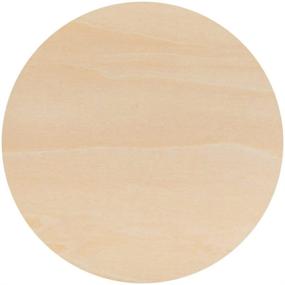 img 2 attached to 🔴 6 Inch Baltic Birch Wood Plywood Circles, 1/8 Inch Thickness, Pack of 5 Unfinished Round Wood Cutouts for Crafts by Woodpeckers