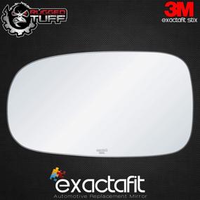 img 2 attached to 🔍 Exactafit 8191L Driver Side Mirror Glass Replacement Adhesives - Compatible With Saab 9-5 (2003-2009) & 9-3 (2003-2011), 7-1/4 Inch Diagonal