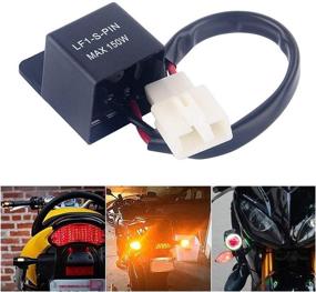 img 2 attached to 🚦 Yosoo 2-х контактное 12V светодиодное реле мигания поворотников для автомобилей и мотоциклов - эффективный контроль частоты и ретрансляция мигания