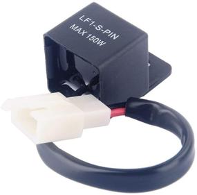 img 4 attached to 🚦 Yosoo 2-х контактное 12V светодиодное реле мигания поворотников для автомобилей и мотоциклов - эффективный контроль частоты и ретрансляция мигания