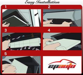 img 1 attached to 🚗 EPAuto CP846 (CF9846A) Премиум сменный салонный фильтр с активированным углём для Subaru/Toyota