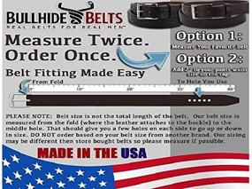 img 3 attached to 👔 Bullhide Belts Leather Casual Men's Belts with Inches: Must-Have Accessories for Men