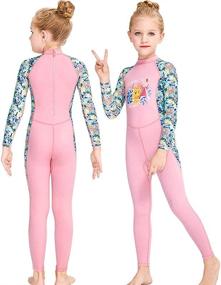 img 1 attached to UPF 50+ UV Sun Protective Swimwear Quick-Dry Full Body Swimsuit for Kids - Ideal for Youth Boys and Girls during Beach Water Sports