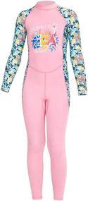 img 4 attached to UPF 50+ UV Sun Protective Swimwear Quick-Dry Full Body Swimsuit for Kids - Ideal for Youth Boys and Girls during Beach Water Sports
