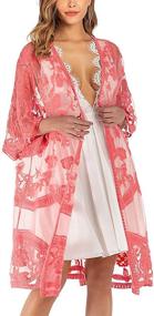 img 3 attached to Womens Cardigan Blouses Coverup Vintage Women's Clothing and Swimsuits & Cover Ups