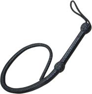 🤠 ardour crafts 3 feet long 08 plait genuine leather bull whip: heavy duty black leather bullwhip logo