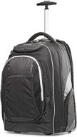 🎒 black samsonite tectonic rolling backpack with wheels логотип