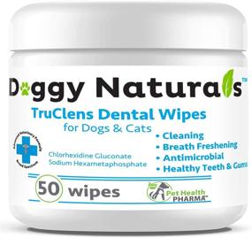 img 4 attached to 🦷 Dental Wipes for Dogs and Cats, Chlorhexidine and Sodium Hexametaphosphate Pads: Plaque & Tartar Remover, Preventing Tooth Decay, Bad Breath & Calculus Buildup