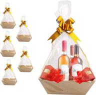 🎁 complete gift basket kit: 5 empty baskets, 5 bags, and 5 bows included! логотип