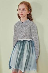 img 1 attached to 👗 SOLOCOTE 3 Layer Girls Skirt - SLN1140, Ideal for Girls' Clothing with Enhanced SEO