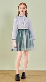 img 2 attached to 👗 SOLOCOTE 3 Layer Girls Skirt - SLN1140, Идеальная для девочек, одежда с улучшенным SEO