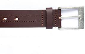 img 2 attached to 🎩 Premium Genuine Leather Sturdy Buckle Combo: The Ultimate 32 Men's Accessories