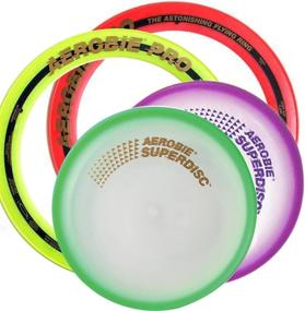 img 1 attached to 🔴 Aerobie Flying Superdisc 10" and 13" Pro Ring: Assorted Colors, Set of 4 - Ultimate Disc Sports Equipment!