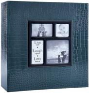 ywlake 4x6 photo album with 1000 pockets (croco green) - extra large capacity for family wedding pictures - holds 1000 horizontal and vertical photos logo