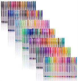 img 3 attached to 🖍️ Smart Color Art Gel Pens: A Vibrant Set of 140 Colors for Adult Coloring, Drawing, Painting, and Writing