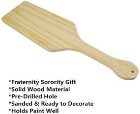 img 1 attached to 22-inch Solid Pine Wooden Paddle for Sorority and Fraternity Paddles - Unfinished Lolifun Wood Paddle