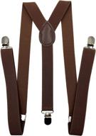 🎩 brown suspenders and matching bowtie sets logo