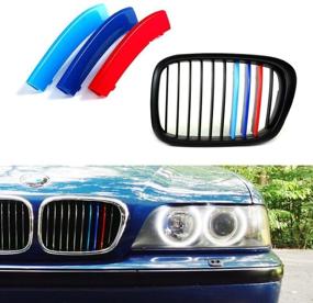 img 3 attached to 🔥 Lanyun M Colors 5 Series Grille Insert Trims - Enhance Your 1995-2003 BMW E39 5 Series Kidney Grille!