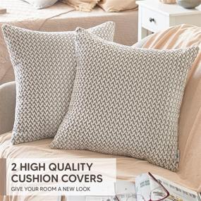 img 3 attached to PAULEON Throw Pillow Covers 18X18 Bedding