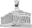 temple parthenon akropolis pendant sterling logo