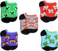 🧦 minecraft boys low cut socks - pack of 6 pairs logo