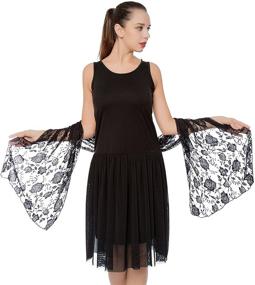 img 3 attached to 🌹 Lightweight Rose Lace Shawl for Women: Gzcvba Bridal Evening Party Wrap Scarf