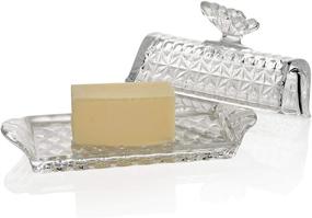 img 3 attached to Premium Handle Food Service Equipment & Supplies - Bezrat Glass Butter for Tabletop & Serveware