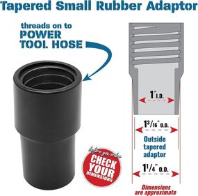 img 3 attached to 🪚 10ft Dust Collection Power Tool Hose Kit: 6 Threaded Fittings, Compatible with Various Power Tool Brands & Shop Vacuums